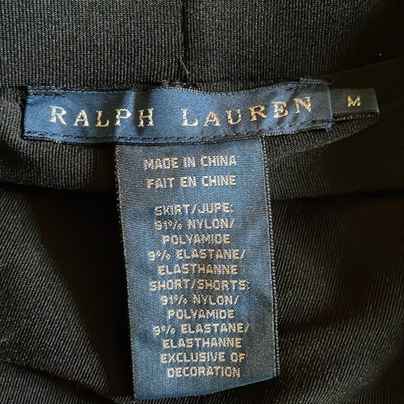 Ralph Lauren Tennis Pickle ball racket ball Golf Skort Skirt Black Red Trim Med - Picture 13 of 15